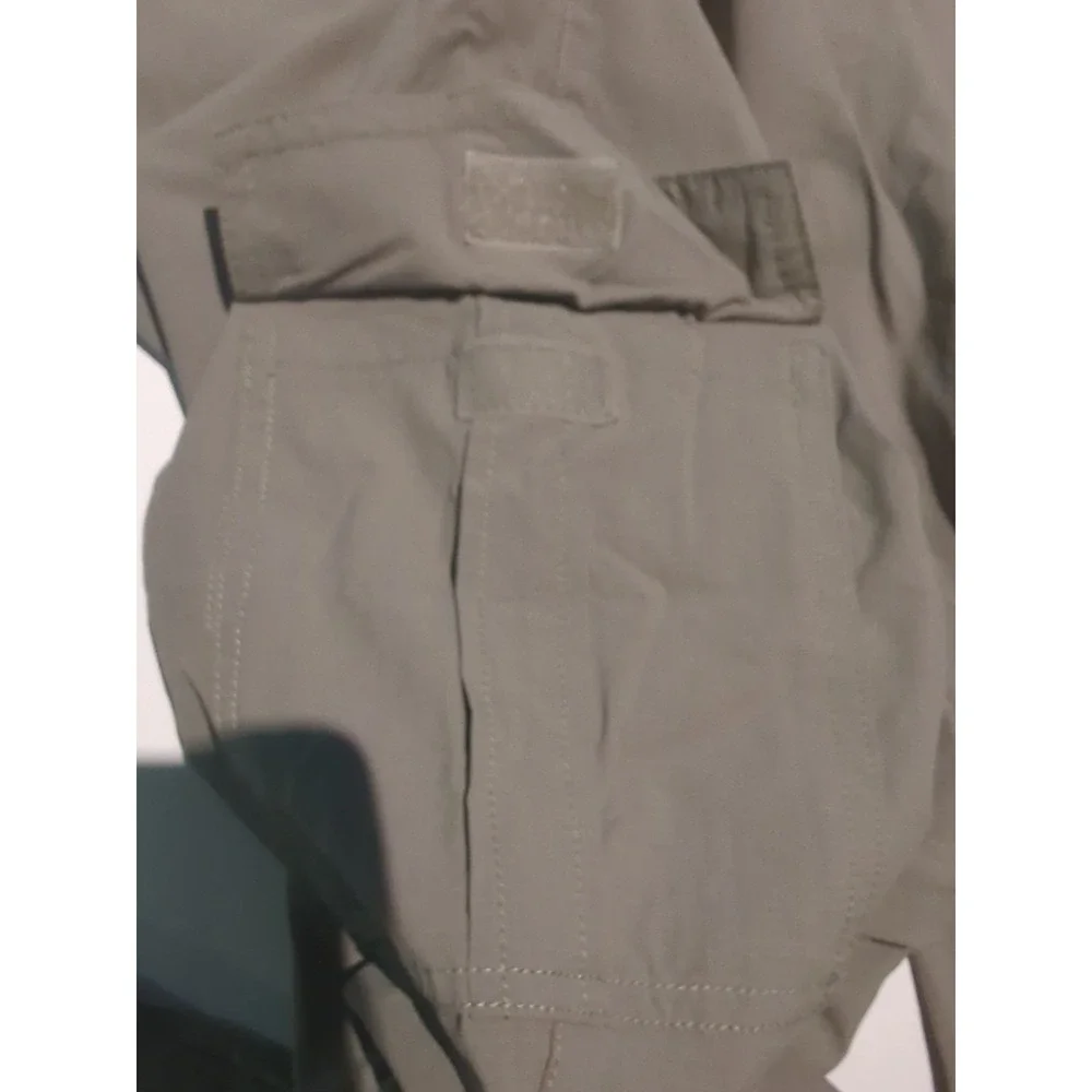 NONWE Mens Convertible Cargo Hiking Pants Sz 32x30.5 Khaki Zip Off Gorpcore